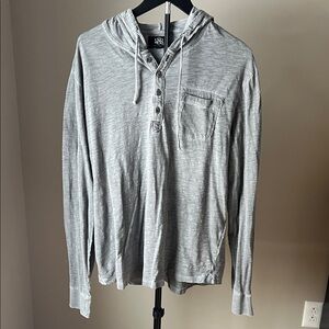 Rock & Republic Gray Henley Shirt